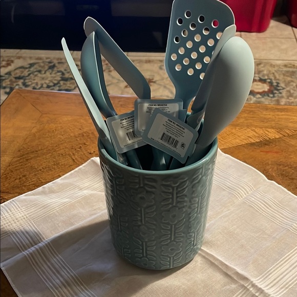 Blue Cooking Utensil Set - Picture 1 of 7